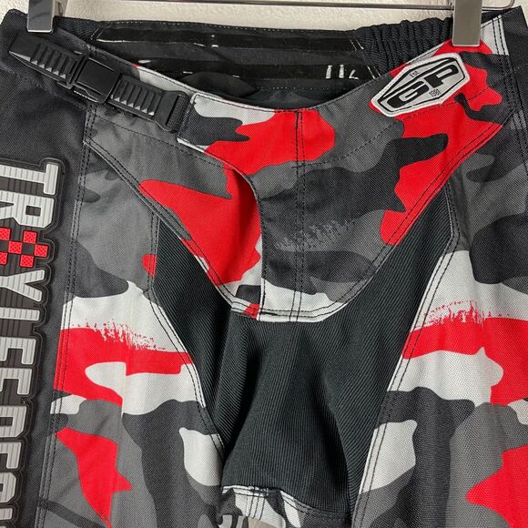 Troy Lee Designs Dirt Bike GP Pant Adult 30 Camo Black Red Motocross NWT - Picture 6 of 16